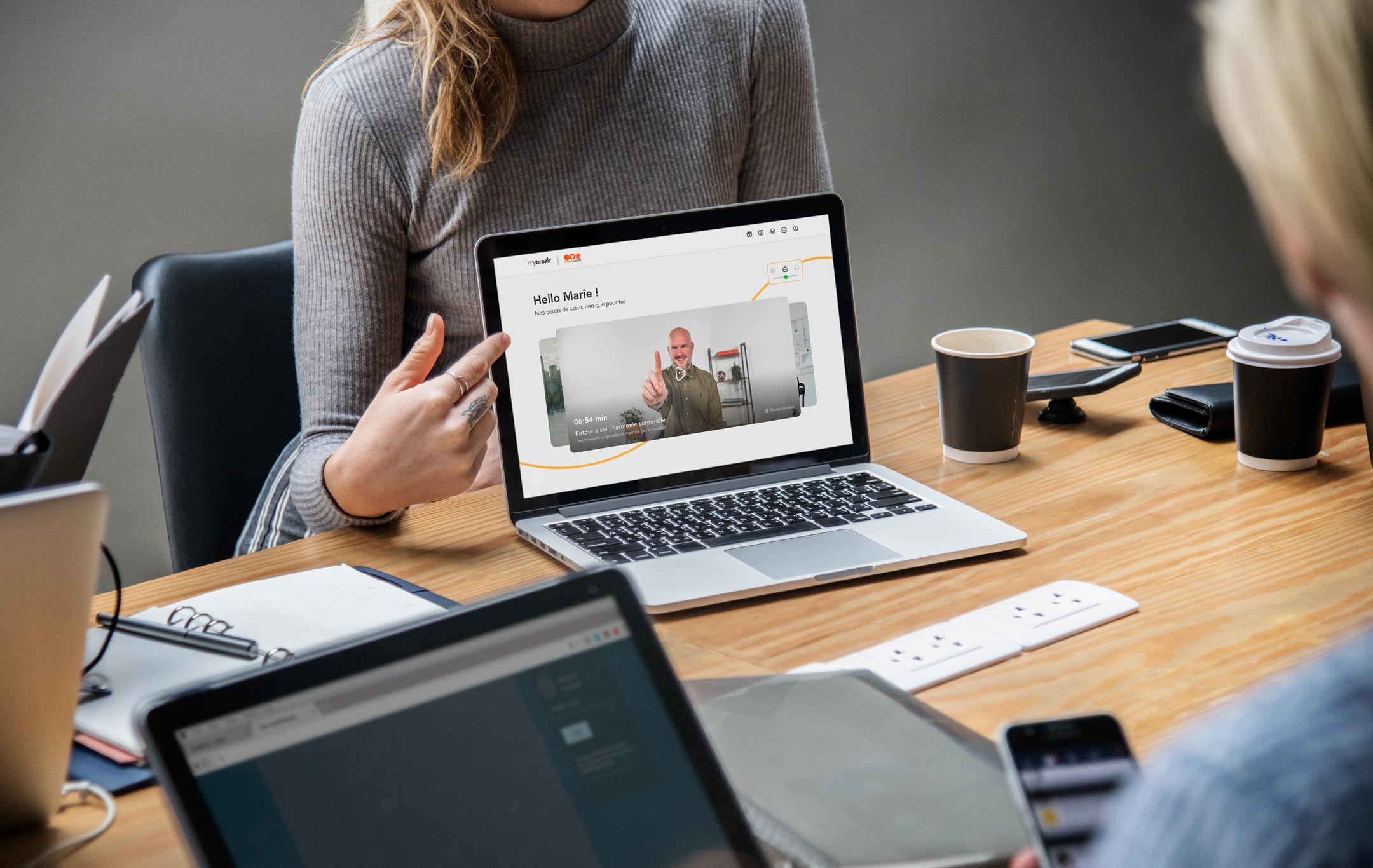 Accès à une application révolutionnaire pour des pauses bien-être